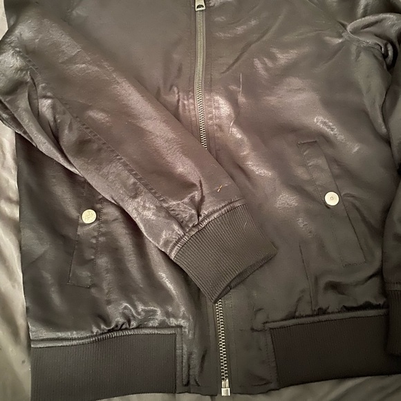 Beaded satin bomber jacket - Picture 2 of 7